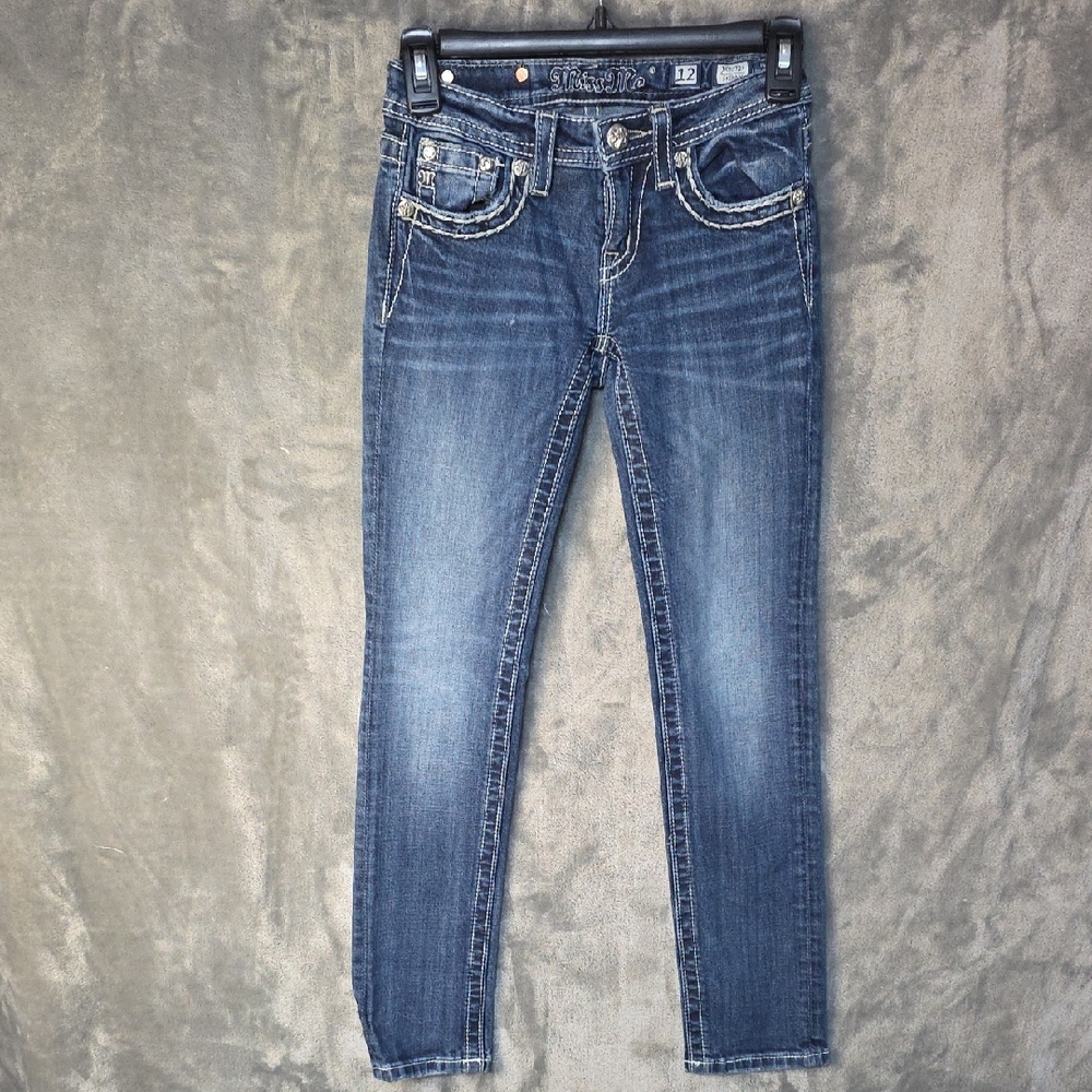 Miss Me Kids Blue Jeans with Silver Accents